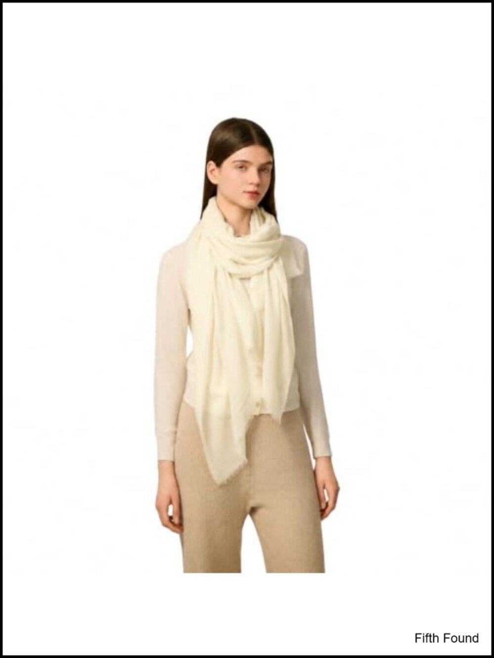 100% Cashmere Shawl Wrap Women 75x30 Featherlight Thin Sheer Scarf
